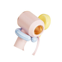 Heavy Duty Suction Cup Blow Dryer Holder Wall Mount-Bubble blue