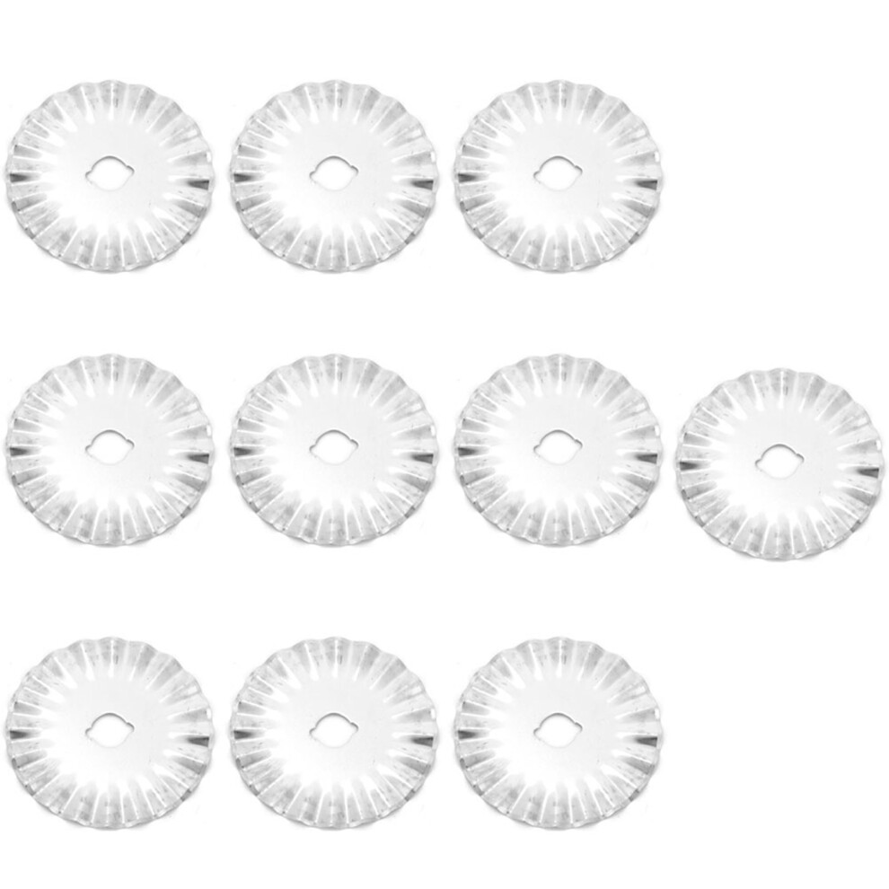 10pcs 45mm Rotary Cutter Pinking Blades for