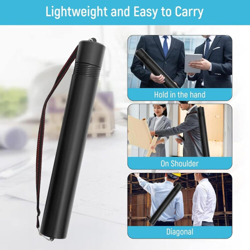 Rolling Poster Protector Tube | Extendable Portable Document Storage Case | Blueprint Transport Tube with Adjustable Strap 1