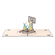 Sports Greeting Cards 3D Popup Cards Basketball Themed Popup