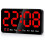 Digital Wall Clock, 9Inch LED Digital Clock Large Display with 12/24H, Big Digits,Small Silent Wall Clock (Red) 1
