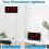 Digital Wall Clock, 9Inch LED Digital Clock Large Display with 12/24H, Big Digits,Small Silent Wall Clock (Red) 5