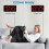 Digital Wall Clock, 9Inch LED Digital Clock Large Display with 12/24H, Big Digits,Small Silent Wall Clock (Red) 3