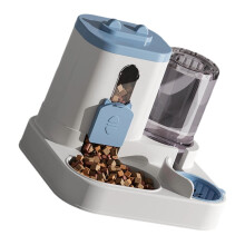 Double Function Puss Bowl Identity Replenishing Supplier-Blue