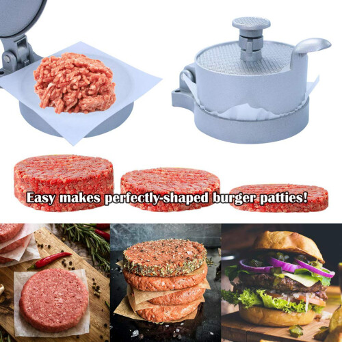 Strong Aluminum Hamburger Maker Tool Modifiable Patty Former 1