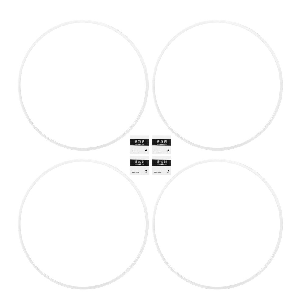 4Pcs 20 Inch Wheel Rim Protector Abs Scratch Proof White 8320539848662