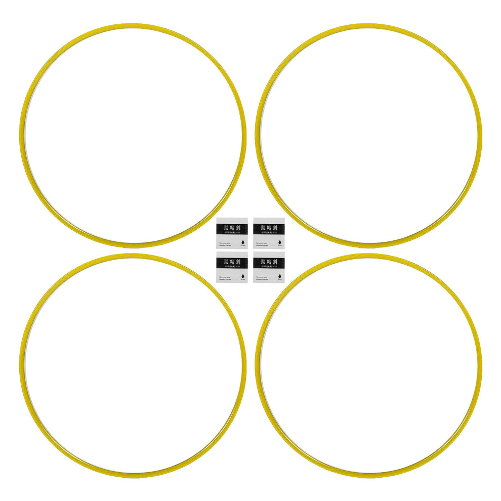 4Pcs Wheel Rim Protector Curb Rash Prevention Self Yellow 8320539848747