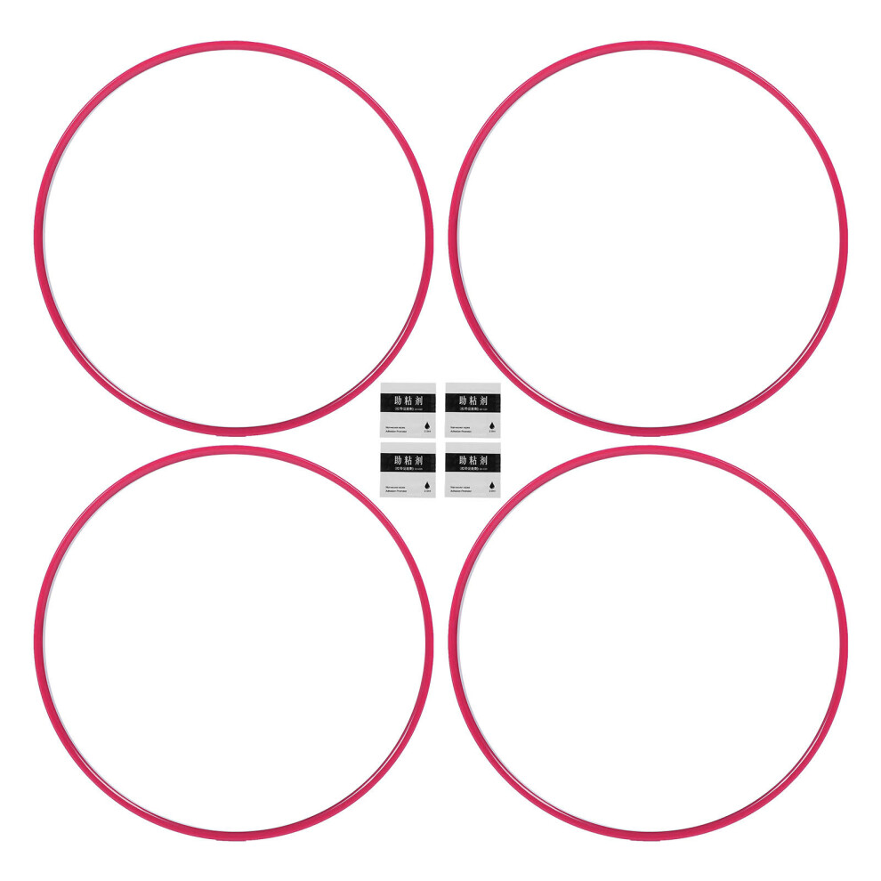 4Pcs Wheel Rim Protector Curb Rash Prevention Self Pink 8320539848808
