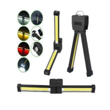 Portable Gym Lamp for Posing - 7th Gear Dimming LED Flashlight with Hook & Magnetic Base, Adjustable Brightness for Training & Photography