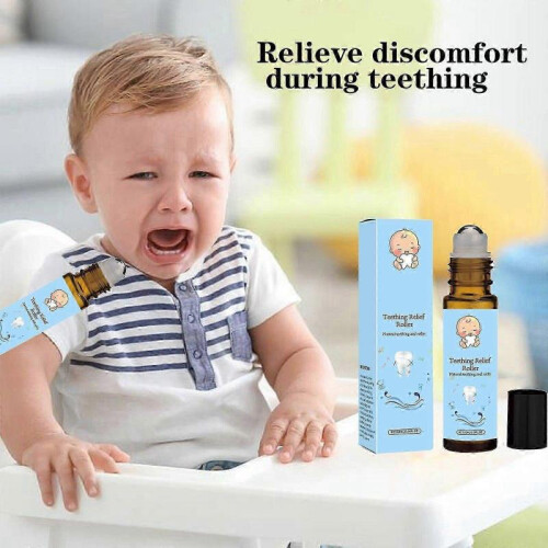 (2pcs) 1-5x Teething Roller Natural Gentle Care Relief Roller 1