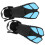 1 Pair Adjustable Diving Fins Soft TPR Open Heel 6