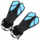 1 Pair Adjustable Diving Fins Soft TPR Open Heel 2