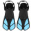 1 Pair Adjustable Diving Fins Soft TPR Open Heel 3