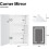 （40x60）Corner Bathroom Mirror Cabinets Wall Mounted with 3-Color Led 7