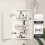 （40x60）Corner Bathroom Mirror Cabinets Wall Mounted with 3-Color Led 4