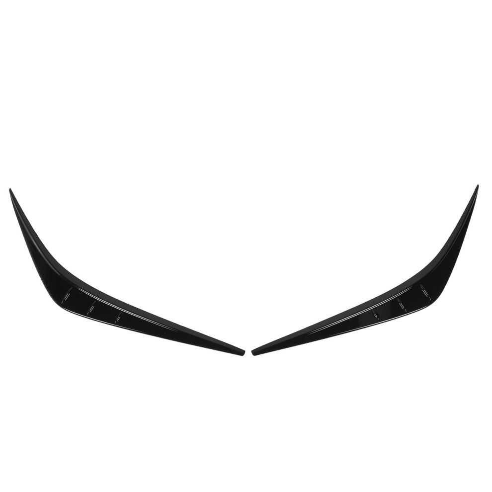 2Pcs Headlight Eyebrows Left Right Front Headlamp Black 8320539849546