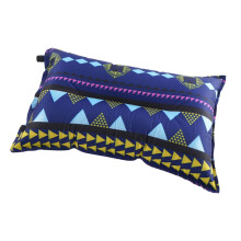 Inflatable Camp Pillow for Travel, Compact Ethnic Style, Comfortable Multi-Function Sleep Support for Camping, Car, Office