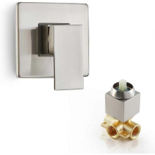 Shower Water Mixer Single Handle Shower Valve Temperature Mixing Valvelete Shower Kit, Bru