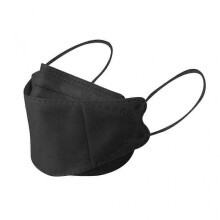 (50pcs, Black) 50/100Pcs Black KF94 Face Mask Adults Outdoor 4-Ply Layer Filter Fish Type Non Woven Fabric Face Mask