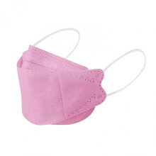 (100pcs, Pink) 50/100Pcs Black KF94 Face Mask Adults Outdoor 4-Ply Layer Filter Fish Type Non Woven Fabric Face Mask