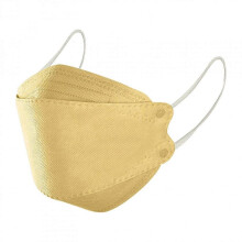 (50pcs, Khaki) 50/100Pcs Black KF94 Face Mask Adults Outdoor 4-Ply Layer Filter Fish Type Non Woven Fabric Face Mask