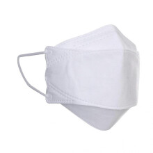 (100pcs, White) 50/100Pcs Black KF94 Face Mask Adults Outdoor 4-Ply Layer Filter Fish Type Non Woven Fabric Face Mask