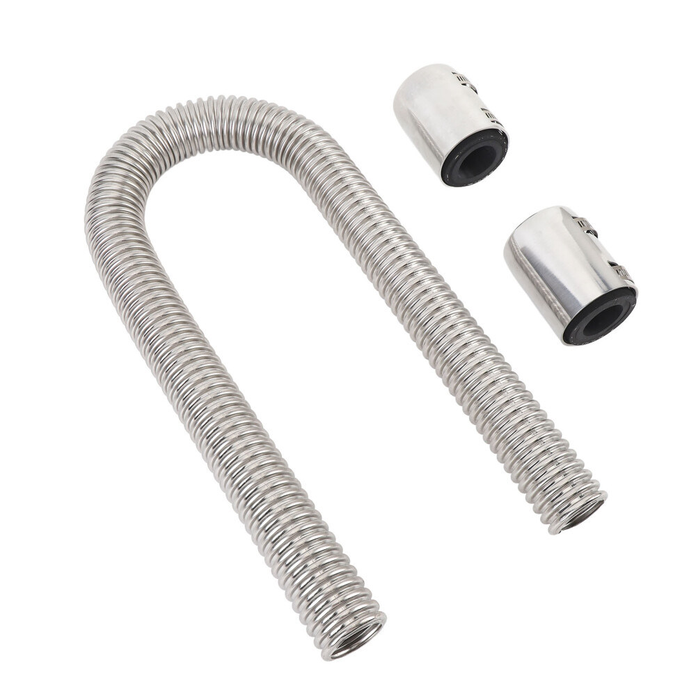 36 Inch Stainless Steel Radiator Hose Kit With Clamps, Silver 4251346362987