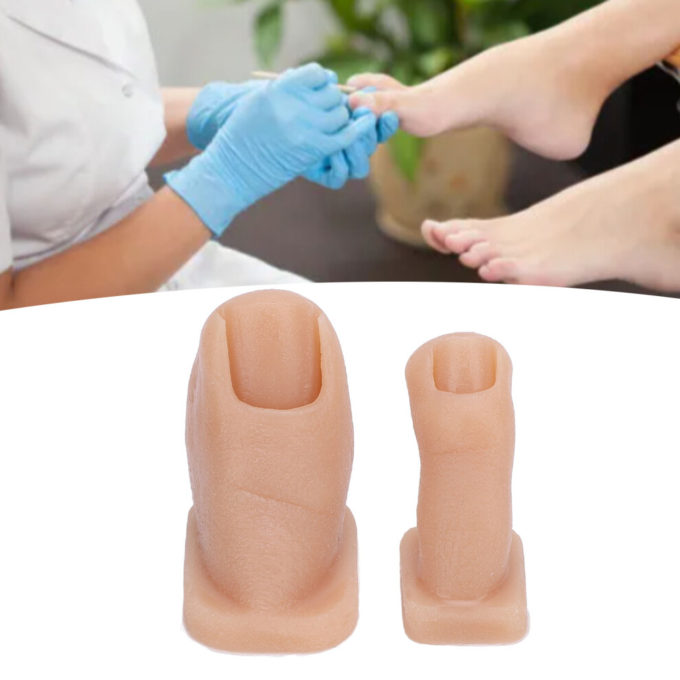 Realistic Silicone Nail Art Practice Toes Model for Salon Training