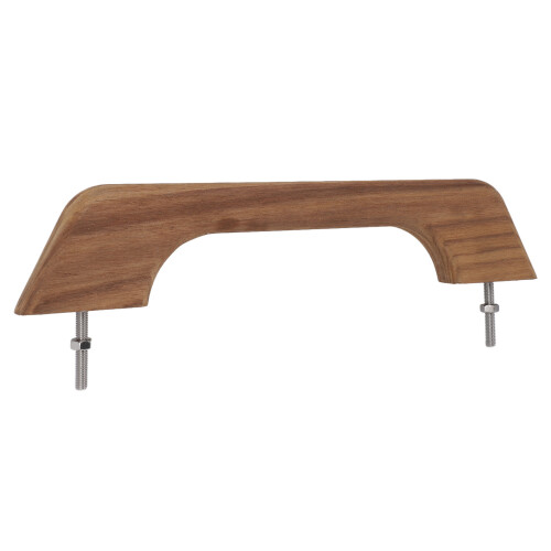 Teak Handrail 12 Inch Single Loop Handle Ergonomic 1