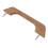 Teak Handrail 12 Inch Single Loop Handle Ergonomic 5