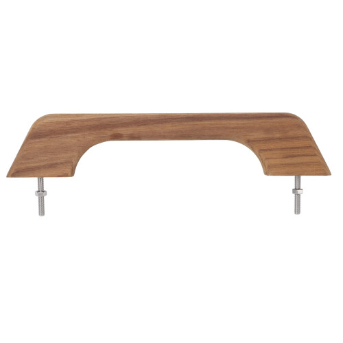 Teak Handrail 12 Inch Single Loop Handle Ergonomic
