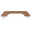 Teak Handrail 12 Inch Single Loop Handle Ergonomic 7