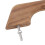 Teak Handrail 12 Inch Single Loop Handle Ergonomic 13