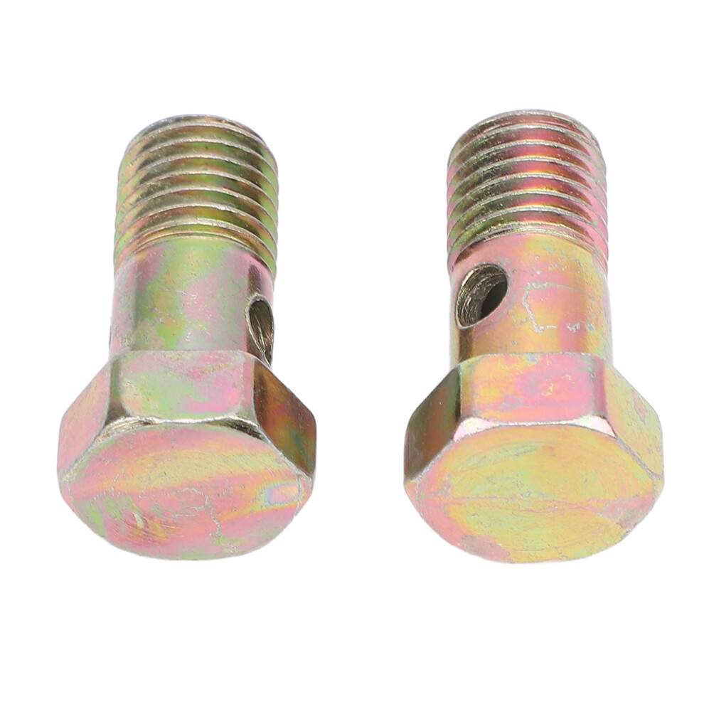 M10x1.25mm Metal Banjo Bolt with Washers, Zinc Plated for Brake Lines-image-OPC-PKBNWFV-NEW