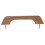 Teak Handrail 12 Inch Single Loop Handle Ergonomic 3