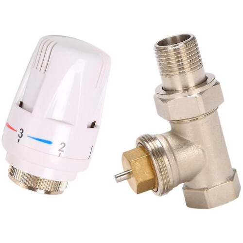 1/2inch Brass Thermostatic Radiator Valve Straight Type Dn15 Automatic Temperature Control Valve Fl