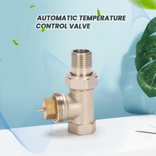 1/2inch Brass Thermostatic Radiator Valve Straight Type Dn15 Automatic Temperature Control Valve Fl 1