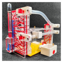 Ant House Pet Supplies Feeding Nest 3D Acrylic Ant Habitat Castle Villa Formicarium Display Box 21cm Red
