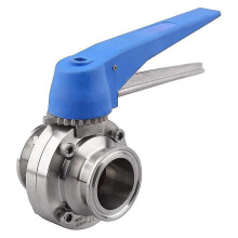 Butterfly Valve with Blue Trigger Handle Tri-clamp(1.5 Inch)