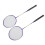 2 Pcs Badminton Racket Ferroalloy Skidproof Handle 9