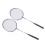 2 Pcs Badminton Racket Ferroalloy Skidproof Handle 10