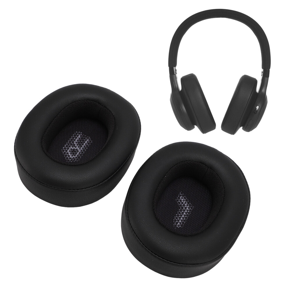 Replacement Ear Cushions For E55bt Wireless Headphones Protein Leather Black
