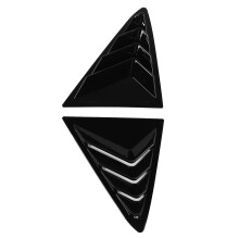 Glossy Black Rear Window Louvers for Fiesta MK8 2018+ Exterior Shade
