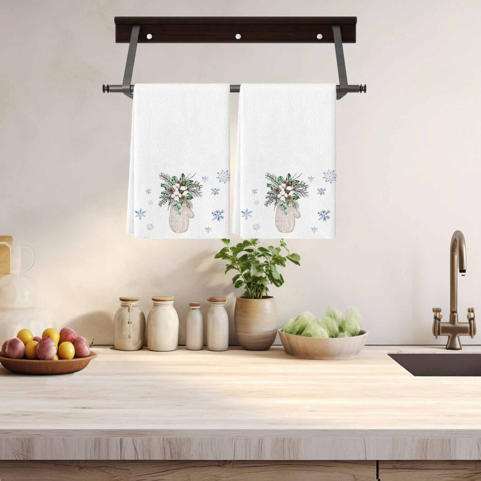 (A) Absorbent Hand Towel Tea Towel Kitchen Absorbent Towel Rag Microwave Towel-image-OPC-PKBNZH7-NEW