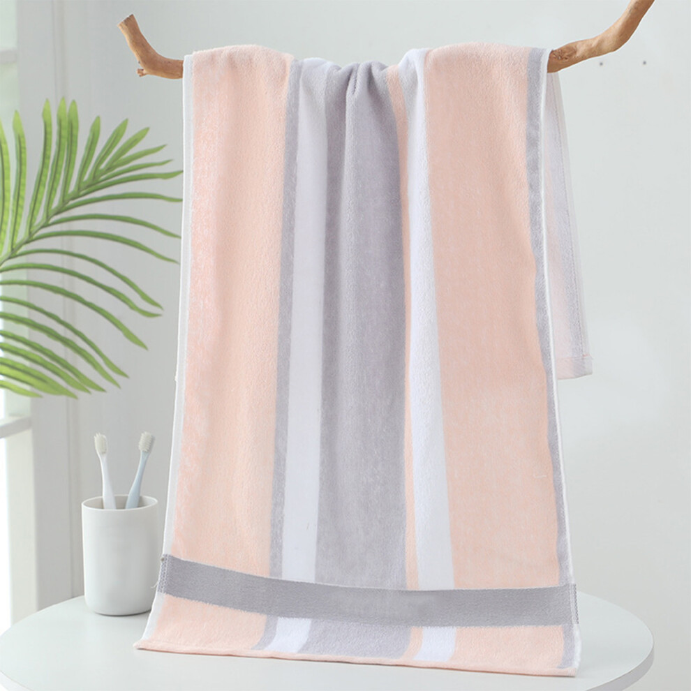 (A) Striped Towel Cover 13 X 28 Inch Household Absorbent Thick Soft Towel-image-OPC-PKBNZNY-NEW
