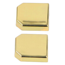 2 Stück Edelstahl Metronomen-Slider für Geige, goldfarbener Ersatzblock