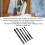 5PCS Masonry Drill Bits Set 6mm-12mm Cemented Carbide, 1/4" Hex 6