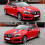 5 Pieces Reflective Stripe Vinyl Car Side Sticker 3