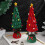 Artificial Christmas Trees Tabletop False Tree Party-Red 6