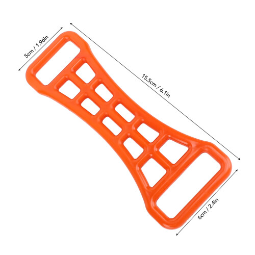 2pcs Ski Boot Buckle Assist Tool, Orange, ABS, 15.5x6x0.5cm 1